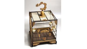 lồng chim chào mào họa tiết rồng
